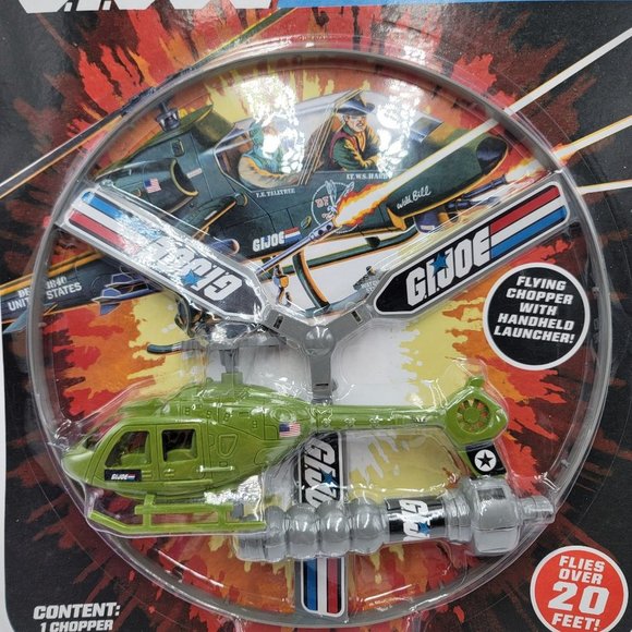G.I. Joe Flying Chopper Launcher Toy Helicopter Launching Flyer - Picture 3 of 3